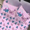 Jogo de Cama Casal 3 Peças Portallar Disney Stitch e Angel - 2