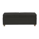 Ver imagem 3 de Recamier Bau Madri 1,60m Corino Preto - Inova Decorações