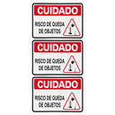 Ver imagem 1 de Combo 6 Placas De Sinalização Cuidado Risco De Queda De Objetos 30x20 Acesso - S-226/2 F9e