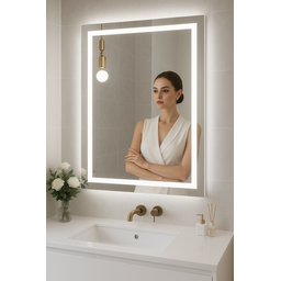Espelho 60x80  Led 3 Cores  Temperaturas Frio Neutro e Quente Banheiro 0,60 x 0,80 - 5