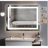 Espelho 60x80  Led 3 Cores  Temperaturas Frio Neutro e Quente Banheiro 0,60 x 0,80 - 3