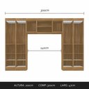 Ver imagem 3 de Guarda Roupa Casal Modulado Rubia Boreal/branco - Móveis Arapongas Boreal/branco