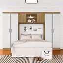 Ver imagem 2 de Guarda Roupa Casal Modulado Rubia Boreal/branco - Móveis Arapongas Boreal/branco