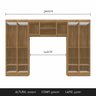 Guarda Roupa Casal Modulado Rubia Boreal/branco - Móveis Arapongas Boreal/branco - 2