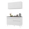 Armário de Cozinha Compacta 120cm Veneza Multimóveis V3687 Branco - 2