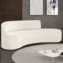 Ver imagem 1 de Sofá 4 Lugares para Sala 220cm Orgânico Wendi Boucle Off White I01 - Mpozenato