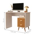 Ver imagem 3 de Mesa para Escritório Off White e Cinamomo Escrivaninha
