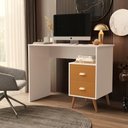 Ver imagem 1 de Mesa para Escritório Off White e Cinamomo Escrivaninha