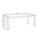 Ver imagem 3 de Mesa Sala de Jantar Dumai 6 Lugares Madeira Maciça Acácia Escovado G54 - Gran Belo