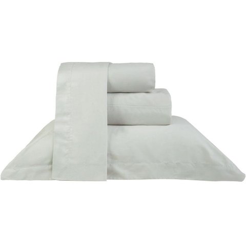 Jogo de Cama Casal 200 Fios Liso 4 Pçs 100% Algodão 140x190x35cm Verde Broto