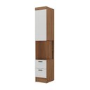 Ver mais imagens de Quarto Completo com Escrivaninha Viena 3 Portas 2 Gavetas Espresso Móveis Marrom/Nogal/Branco