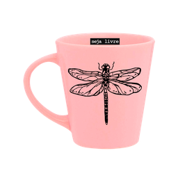 CANECA DROP ROSA - LIBELULA - 2