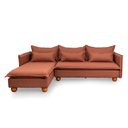 Ver imagem 3 de Sofá Modular 3 Lugares com Chaise e Pé Bolinha Sôma CabeCasa MadeiraOriginals