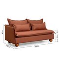 Ver imagem 6 de Sofá Modular 3 Lugares com Chaise e Pé Bolinha Sôma CabeCasa MadeiraOriginals