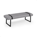 Ver imagem 4 de Puff Recamier para Quarto Sala Banco Solteiro 90cm Decorativo Linho Pés Ferro Estilo Industrial