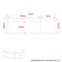 Ver imagem 6 de Gabinete para Banheiro com 1 Porta - Amêndoa