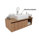 Ver imagem 4 de Gabinete para Banheiro com 1 Porta - Amêndoa