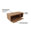 Ver imagem 3 de Gabinete para Banheiro com 1 Porta - Amêndoa