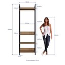 Ver imagem 6 de Conjunto Closet Modulado 228cm Estilo Industrial TE0020 Delmarco