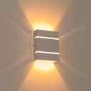 Ver imagem 6 de Arandela Slim Interna / Externa Branco Alumínio 2 Frisos Moderna ST2527