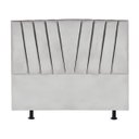 Ver imagem 1 de Cabeceira Estofada Cama Casal Queen Size 160 Cm Ariel Linho:cinza Claro