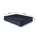 Ver imagem 2 de Cama Box Baú Queen 158x198x34cm Suede com Pistão a Gás