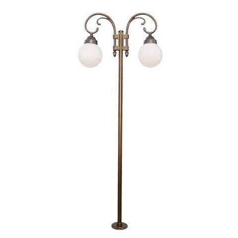 Poste Colonial Berlim para Jardim Alumínio 02 Globo 2,62m