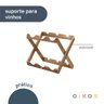 Suporte de Madeira Acácia Adega Porta Vinhos Dobrável - Oikos - 5