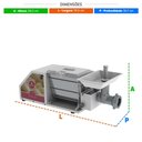 Ver imagem 7 de Amassadeira Semirrápida 3kg Conjugada 4x1 Cilindro Extrusor Moedor Aeli-310 G2 - Braesi 220v B18638