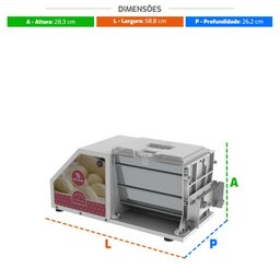 Amassadeira Semirrápida 3kg Conjugada 4x1 Cilindro Extrusor Moedor Aeli-310 G2 - Braesi 220v B18638 - 5