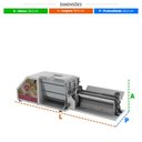 Ver imagem 6 de Amassadeira Semirrápida 3kg Conjugada 4x1 Cilindro Extrusor Moedor Aeli-310 G2 - Braesi 220v B18638