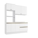 Ver imagem 2 de Armário de Cozinha Compacta Torre Quente 100% Mdf 190cm Branco Celeste Kappesberg