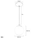 Ver imagem 5 de Lustre Pendente Orby Bola Globo Grande 23 cm Branco