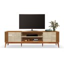 Ver imagem 1 de Rack Bancada Para Sala Tv Até 75" Legacy Cedro / Off White