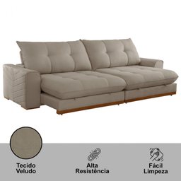 Sofá Argo Veludo 02 Módulos 100 Cm B25cm Meu Sofá Online - 4