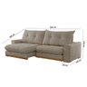 Sofá Argo Veludo 02 Módulos 100 Cm B25cm Meu Sofá Online - 6