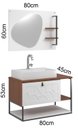 Ver imagem 2 de Conjunto de Banheiro Berton Lancy 0,80cm