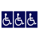 Ver imagem 1 de Combo 10 Placas de Sinalização Cadeirante 15x20 Acesso - P-29 F9e