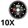 Kit 10 Discos Prando Turbo 110 X 20 MM Mármore - 3