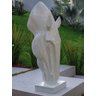Escultura Estátua Decorativa Cabeça de Cavalo Grande 108cm:branco Brilho - 1