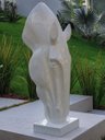 Ver imagem 1 de Escultura Estátua Decorativa Cabeça de Cavalo Grande 108cm:branco Brilho