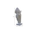 Ver imagem 2 de Escultura Estátua Decorativa Cabeça de Cavalo Grande 108cm:branco Brilho