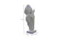 Ver imagem 2 de Escultura Estátua Decorativa Cabeça de Cavalo Grande 108cm:branco Brilho