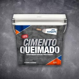 Cimento Queimado 3,6l Cinza Escuro Multiperfil - 1