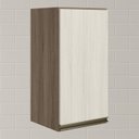 Ver imagem 2 de Armario Aereo 1p Mdf 40 Cm Kali 12202 Carvalho Toq Bianco Toq Nicioli