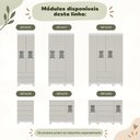 Ver imagem 7 de Quarto de Bebê Completo com Berço Americano 3 em 1 e Colchão Incluso Flor Multimóveis MP4930