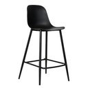 Ver imagem 2 de Kit 4 Banquetas Altas Miami Abi Fratini 101,50 Cm (altura) Polipropileno Preto Base em Aço Pintado