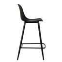Ver imagem 4 de Kit 4 Banquetas Altas Miami Abi Fratini 101,50 Cm (altura) Polipropileno Preto Base em Aço Pintado
