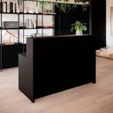 Ver imagem 1 de Balcão Atendimento 120 Cm Recepção Alto Escritório F5 Office Cor:preto