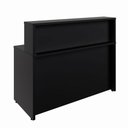 Ver imagem 2 de Balcão Atendimento 120 Cm Recepção Alto Escritório F5 Office Cor:preto